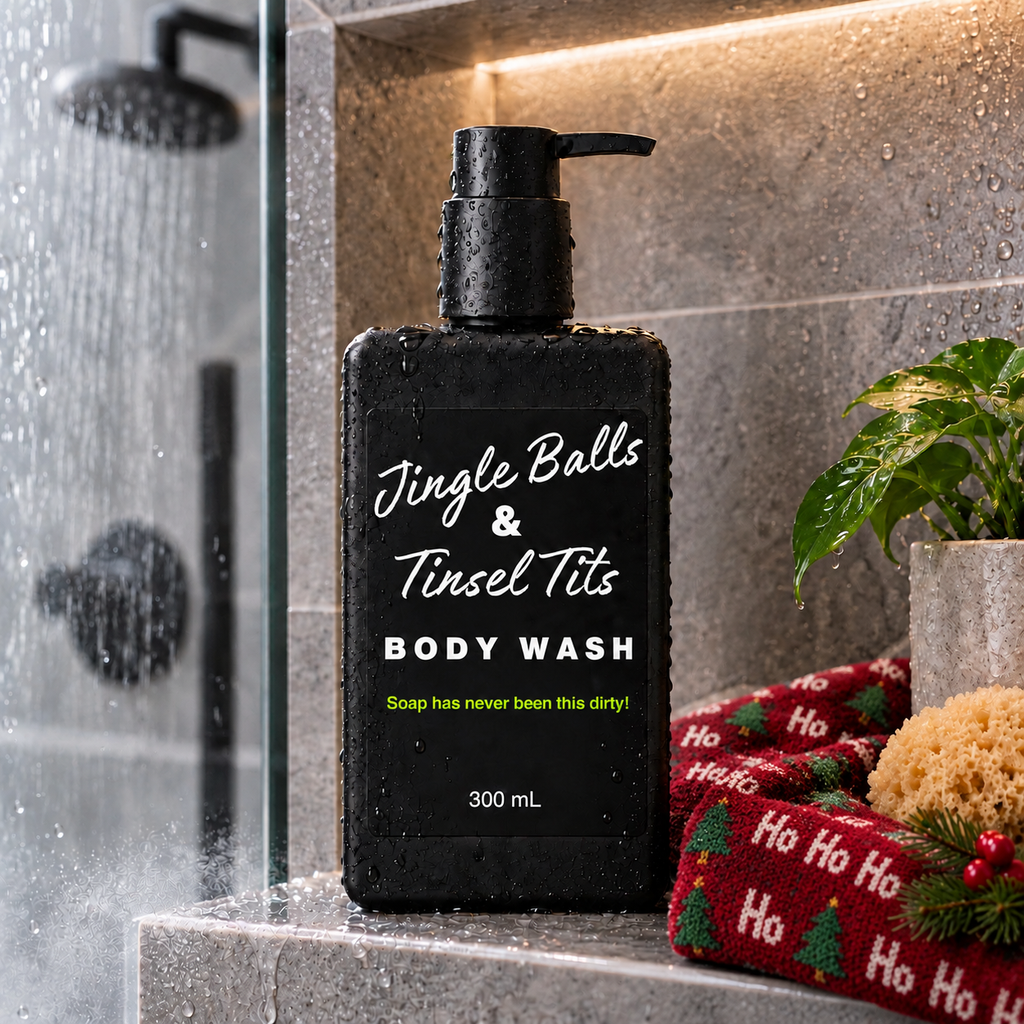 JINGLE BALLS & TINSEL TITS Body Wash Pump Soap 300 mL