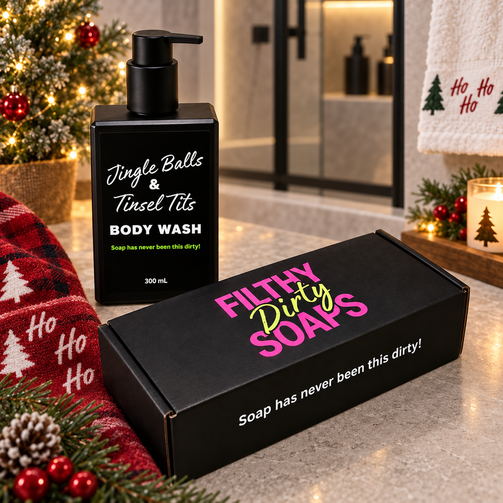 JINGLE BALLS & TINSEL TITS Body Wash Pump Soap 300 mL