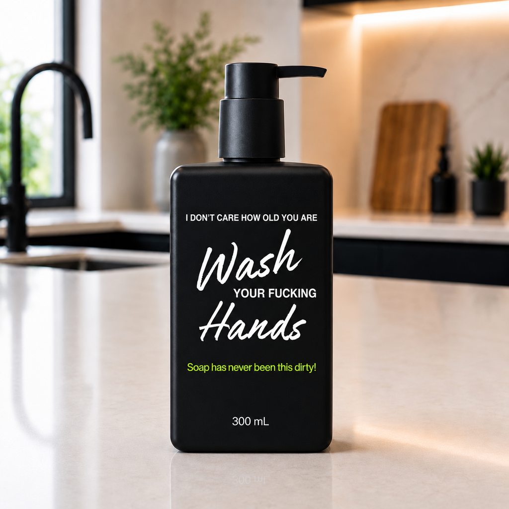 WASH YOUR FUCKING HANDS Hand Wash Pump Soap 300 mL